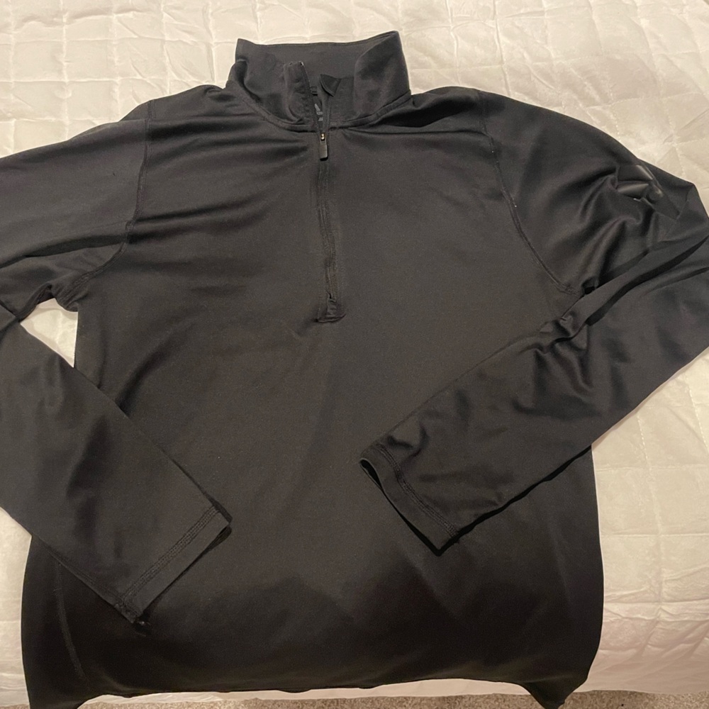 Adidas Men’s Black Quarter-Zip Pullover